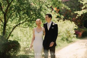 Romantic spring wedding at a country house wedding venue in Surrey.