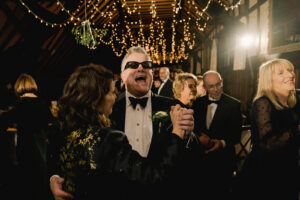 Festive New Year’s Eve party atmosphere at Ramster Hall country house wedding venue