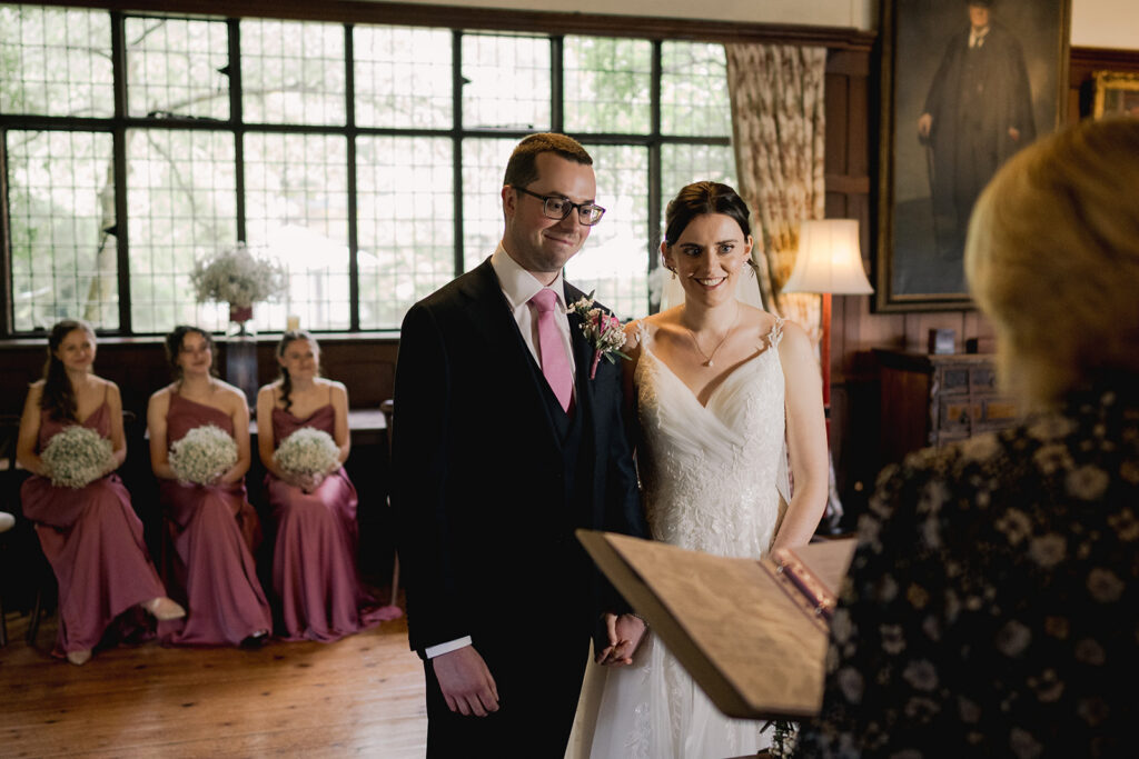 Civil wedding at a Surrey wedding venue