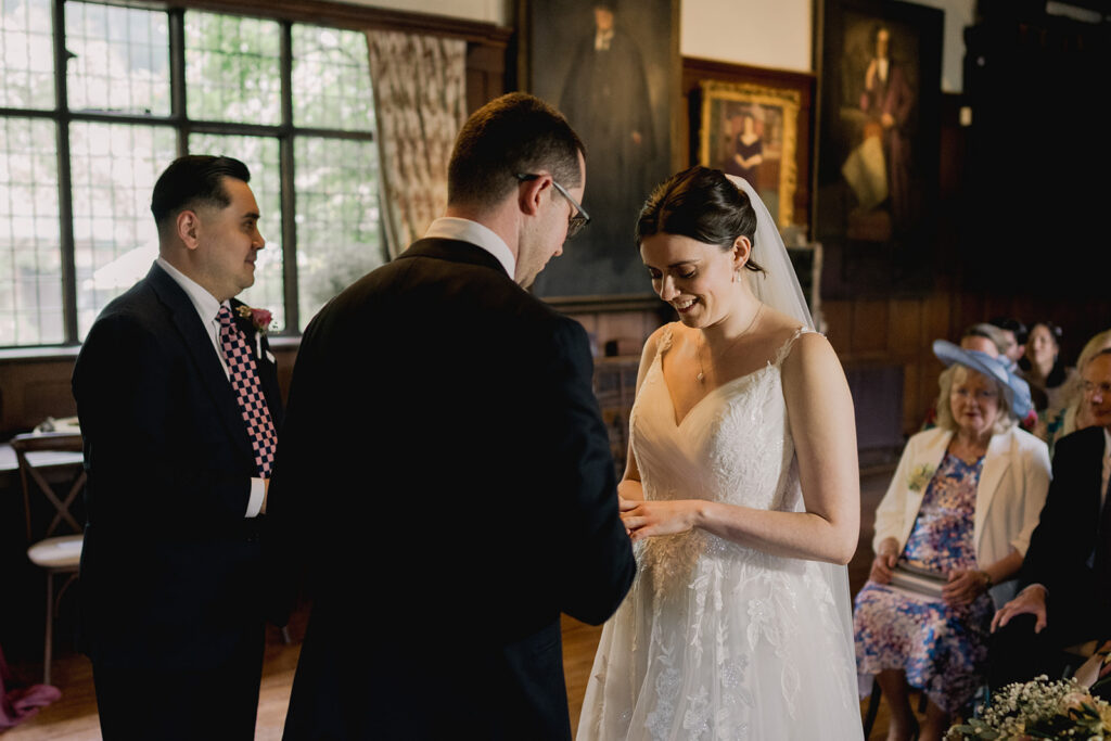 Wedding couple at Ramster Hall
