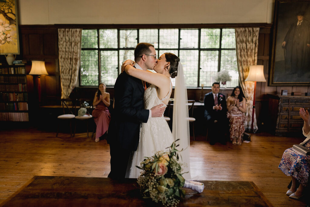 Civil wedding at a licensed Surrey country house wedding venue